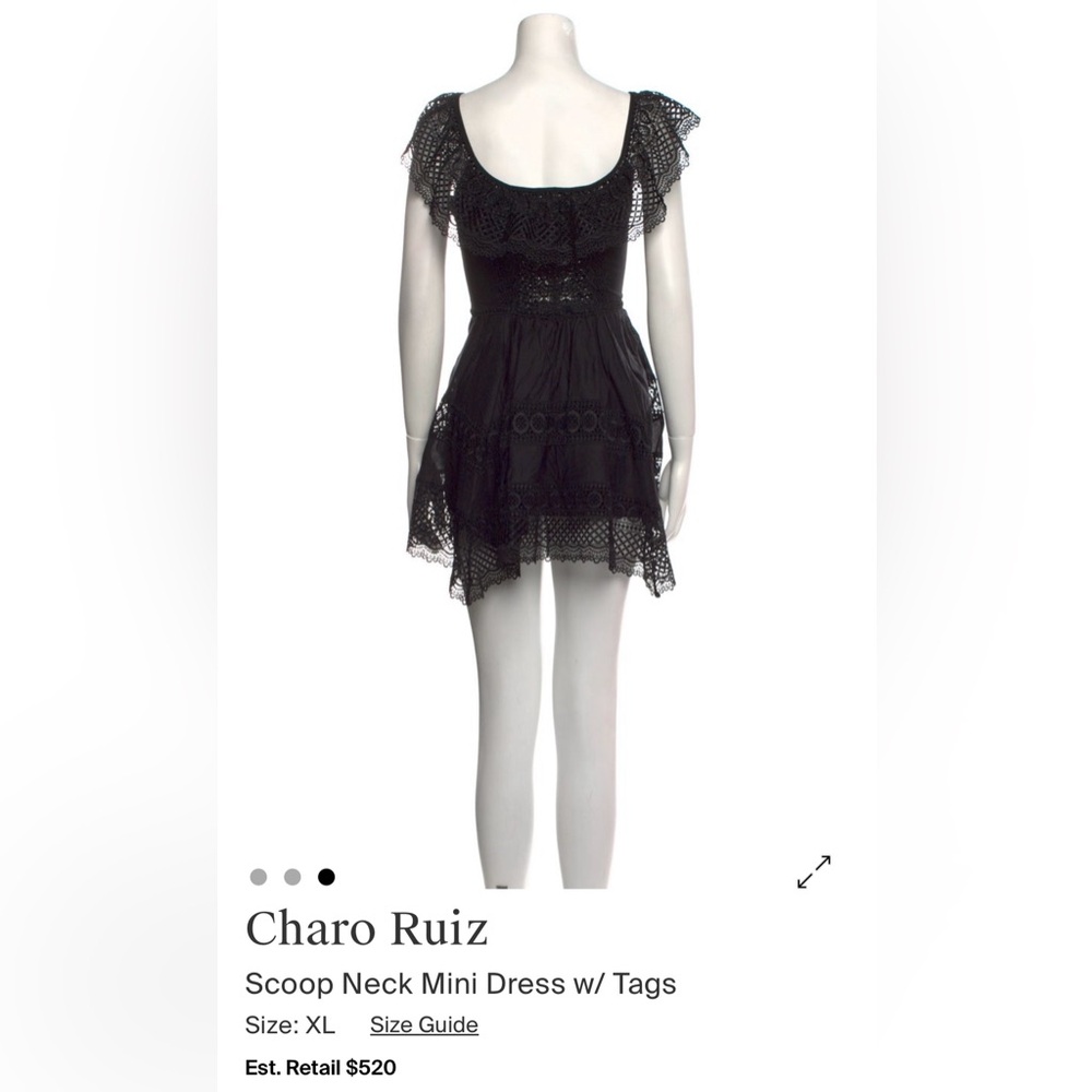 Charo Ruiz Elegant Black Mini Dress